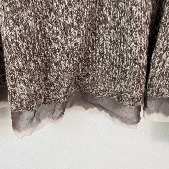 Viviana Uchitel Womens Small 100% Wool Pocket Sweater Long Sleeve Knit Top - Picture 12 of 13